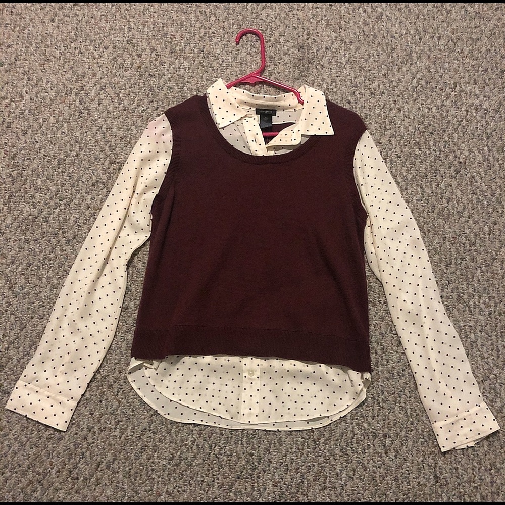 NWT Ann Taylor Layered Top